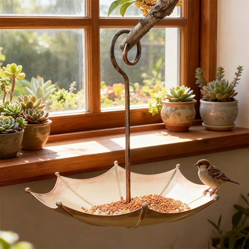 Bird Feeder, Copper-Finish