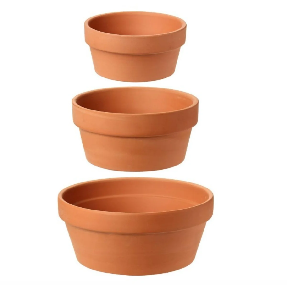 Terracotta Planter Set, 3-Piece