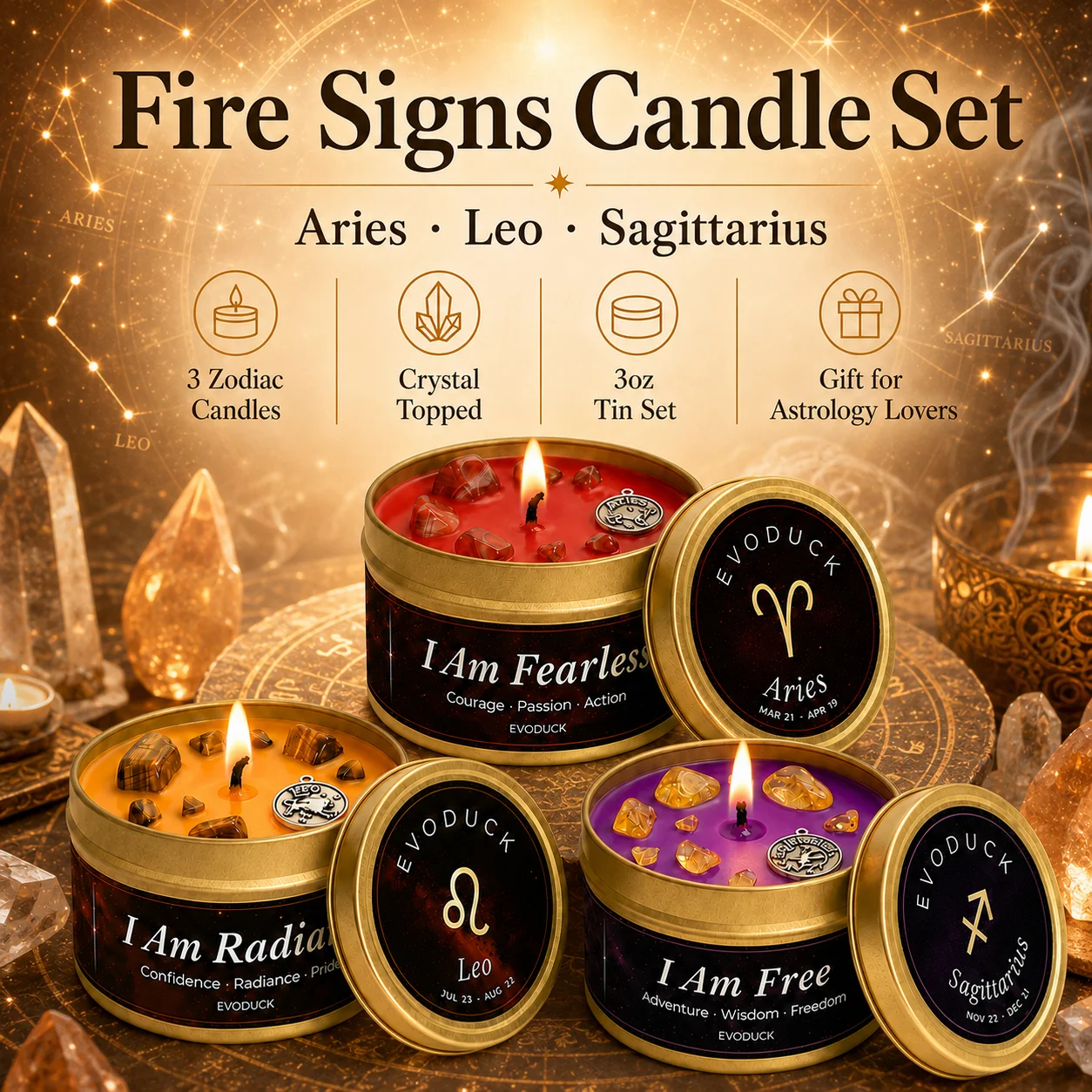 Scented Soy Candle Trio